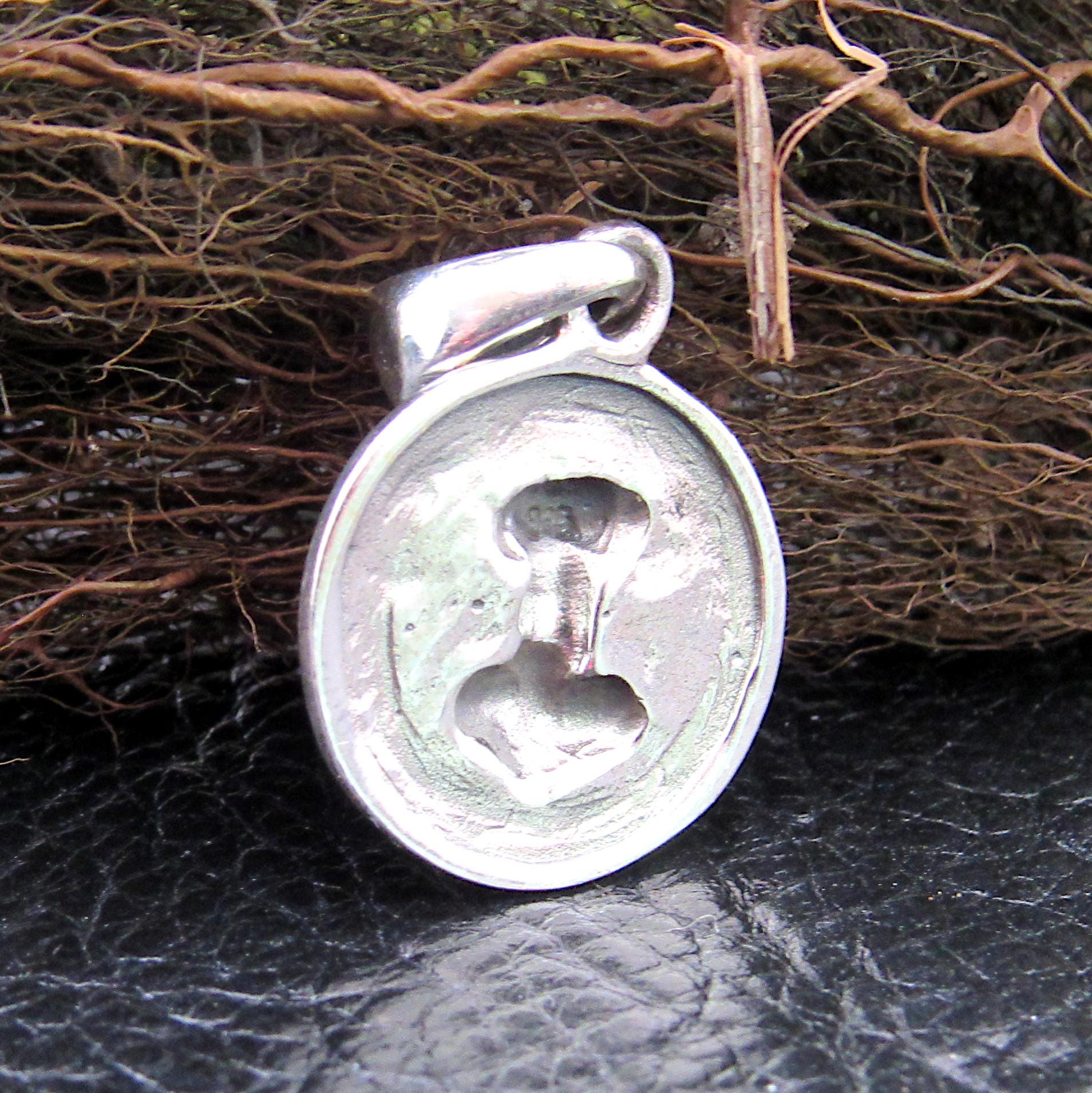 Handcrafted Solid 925 Sterling Silver Celtic Norse Thor's Hammer with Trinity Knot and scroll work Slide Pendant Mjollnir