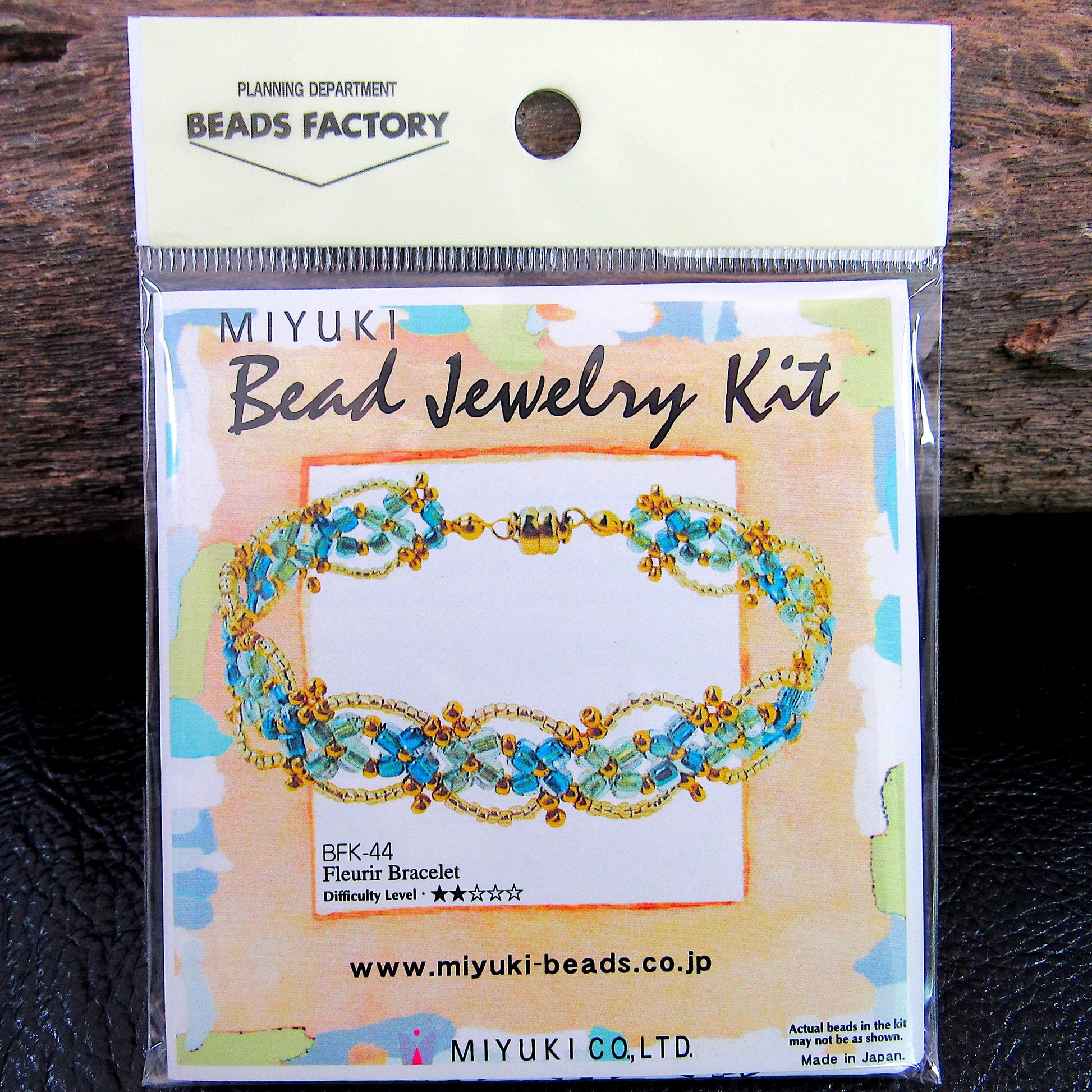 Miyuki Bead Jewelry Kit Fleurir Bracelet • Japanese DIY Beaded Bracelet Kit • Seed Bead Jewelry Craft Kit from Miyuki Beads Japan - BFK-44