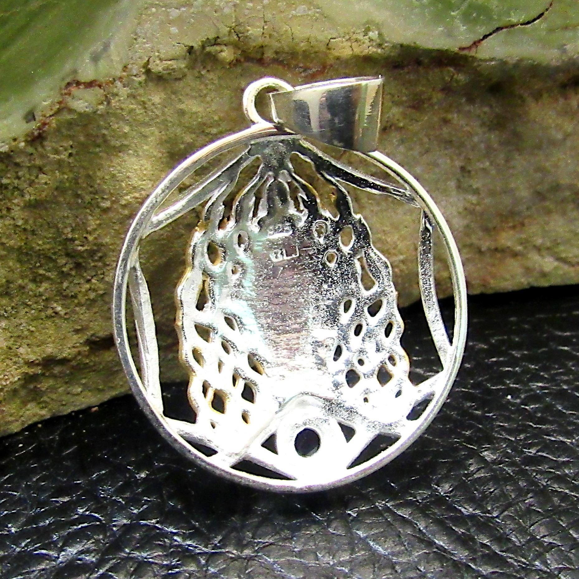 Solid 925 Sterling Silver & Gold Accent Archangel Pendant, Handcrafted Religious Jewelry, Choose Your Medallion