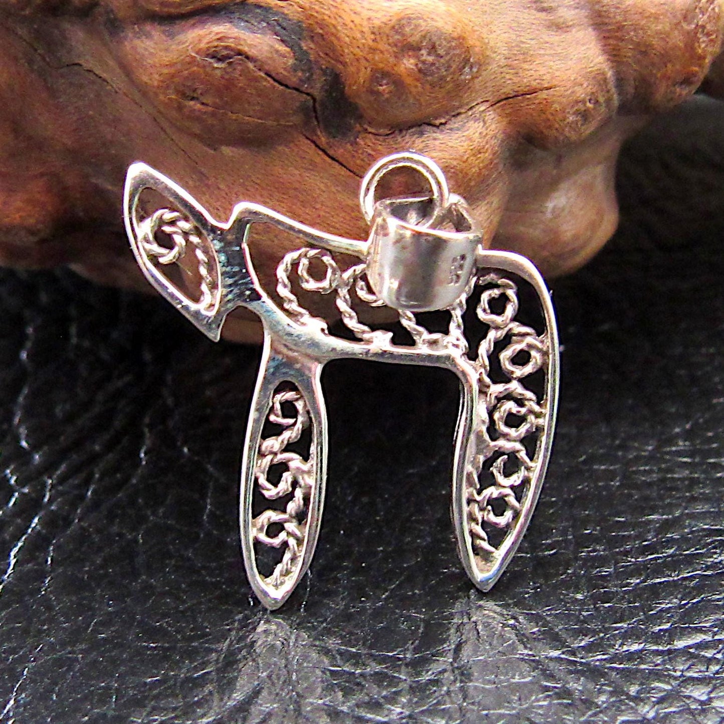 Solid 925 Sterling Silver Jewish Hebrew CHAI Pendant, Religious Charm Amulet Medallion