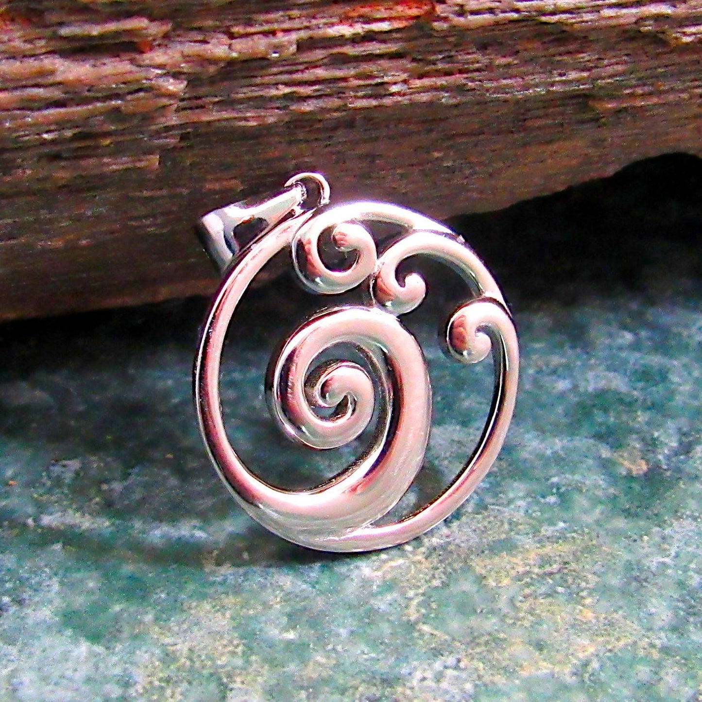 Solid 925 Sterling Silver Ocean Wave Pendant – Beach Necklace Charm, Sea Surfer Jewelry, Coastal Gift, Handcrafted Sea Lover Charm