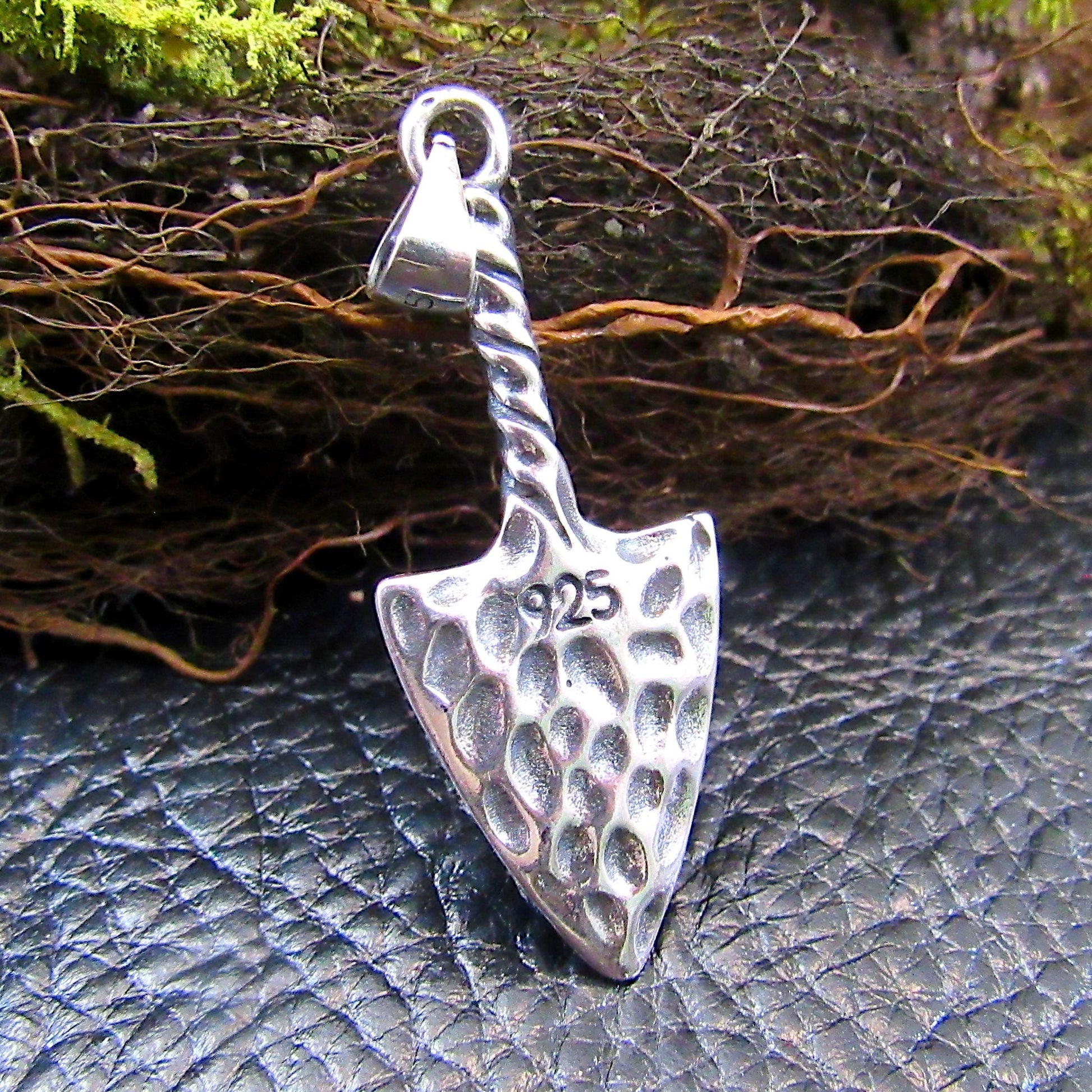 Solid 925 Sterling Silver Viking Valknut Thor Hammer Pendant Norse Rune Jewelry