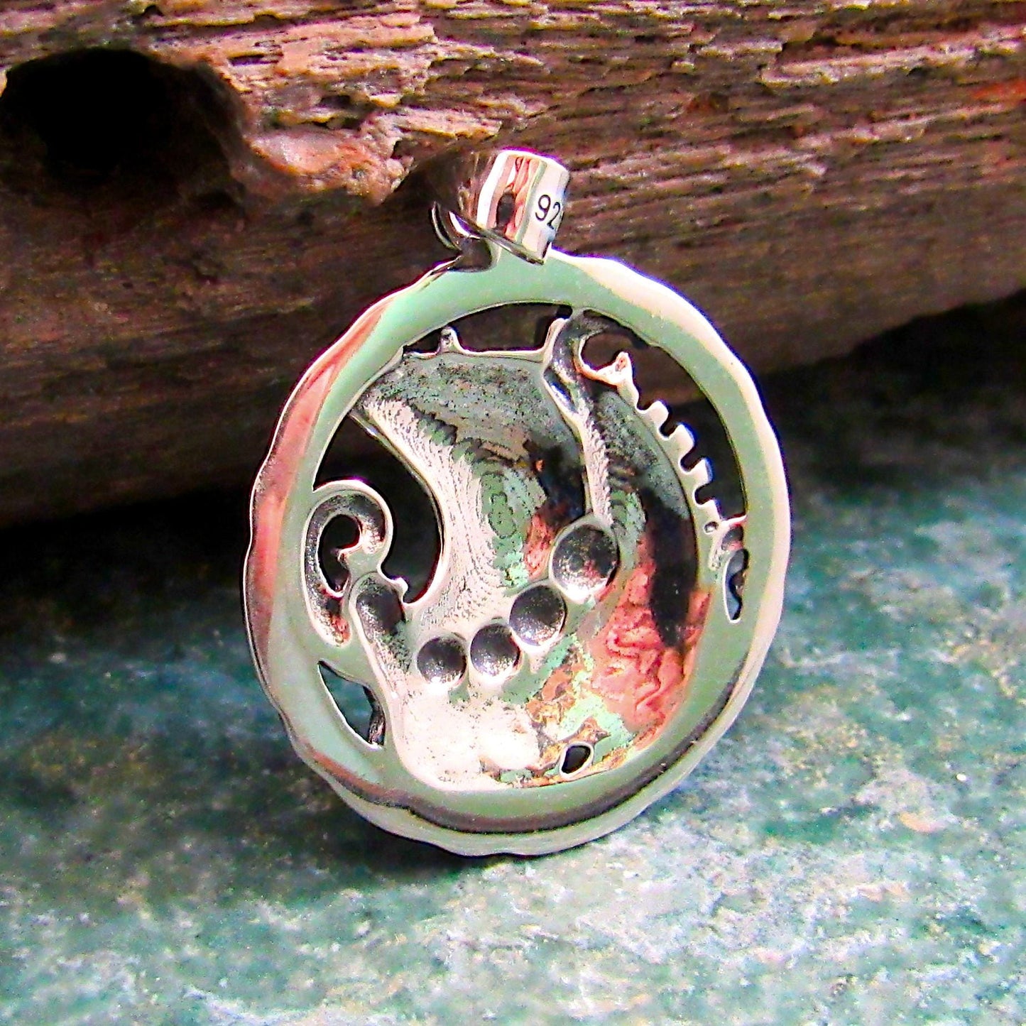 Solid 925 Sterling Silver Viking Ship Pendant, Norse Longboat Necklace Pendant, Ocean Scene Amulet, Silver Longship Charm, Sailboat Jewelry