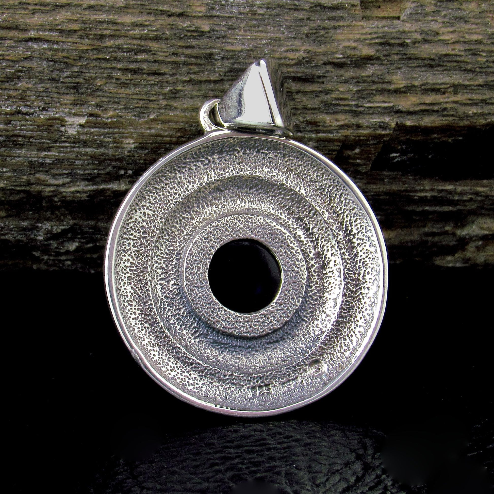 Solid 925 Sterling Silver Wheel of the Year Zodiac Pendant With Amethyst or Moonstone