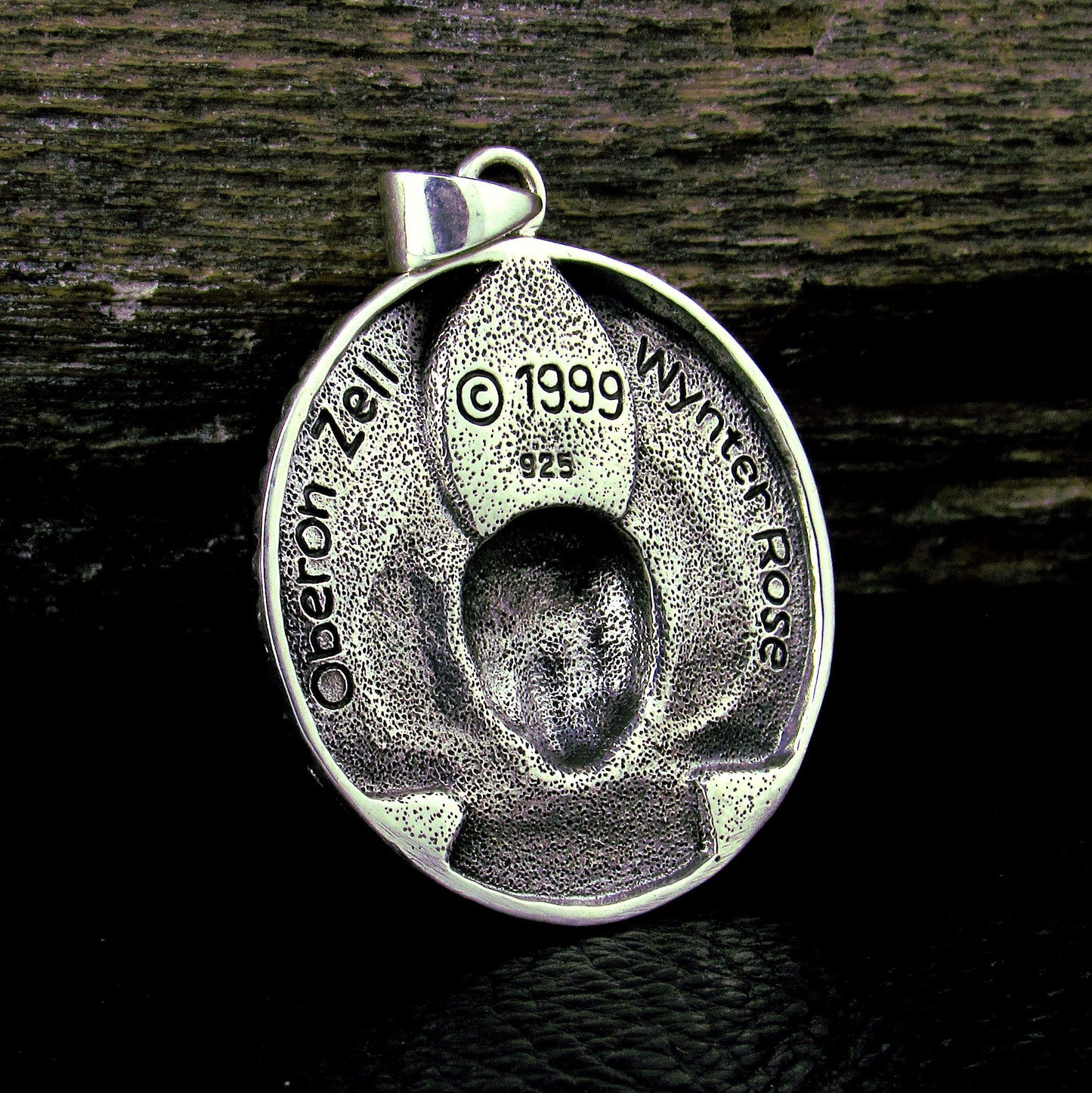 Solid 925 Sterling Silver Ariel Bird Goddess Pendant – Oberon Zell Mythical Winged Pagan Amulet