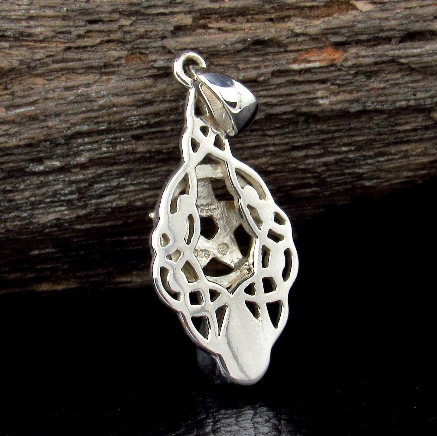 Solid 925 Sterling Silver & Gold Vermeil Celtic Knot Pentacle Pendant