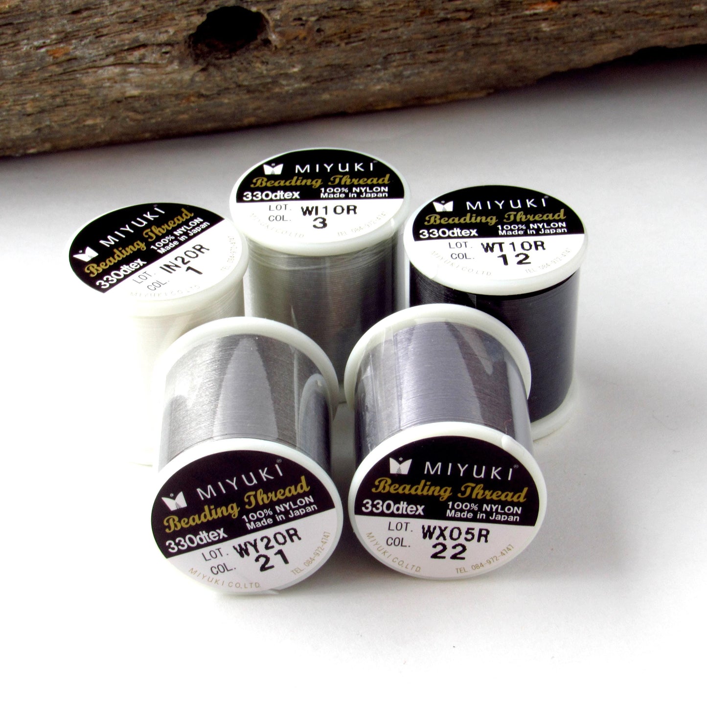 Monochromatic Pack Miyuki Beading Thread 50m Nylon Cord Kit for Delicas Bead Weaving