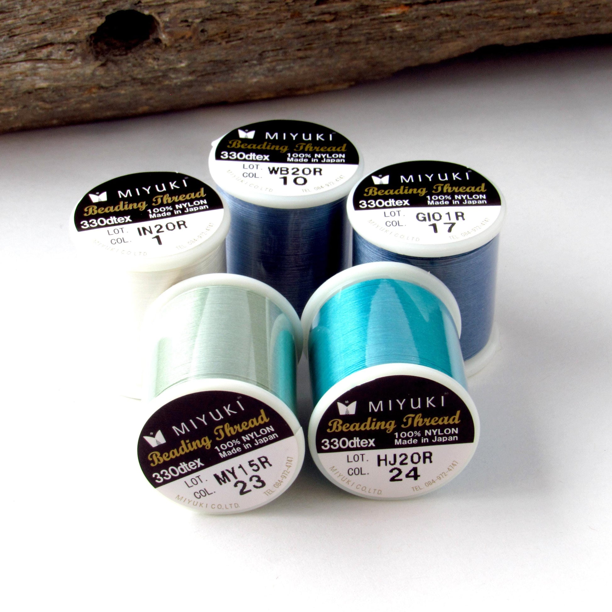 Ocean Palette Pack Miyuki Beading Thread 50m Nylon Cord Kit for Delicas Bead Weaving